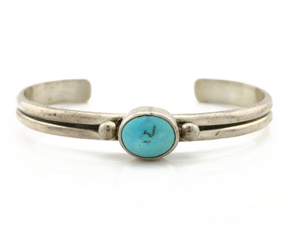 Navajo Bracelet .925 Silver Sleeping Beauty Turquoise Native American C.80's
