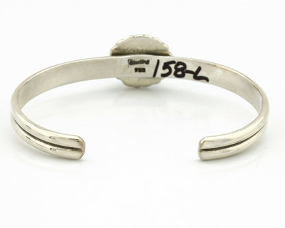 Navajo Bracelet .925 Silver Sleeping Beauty Turquoise Native American C.90's