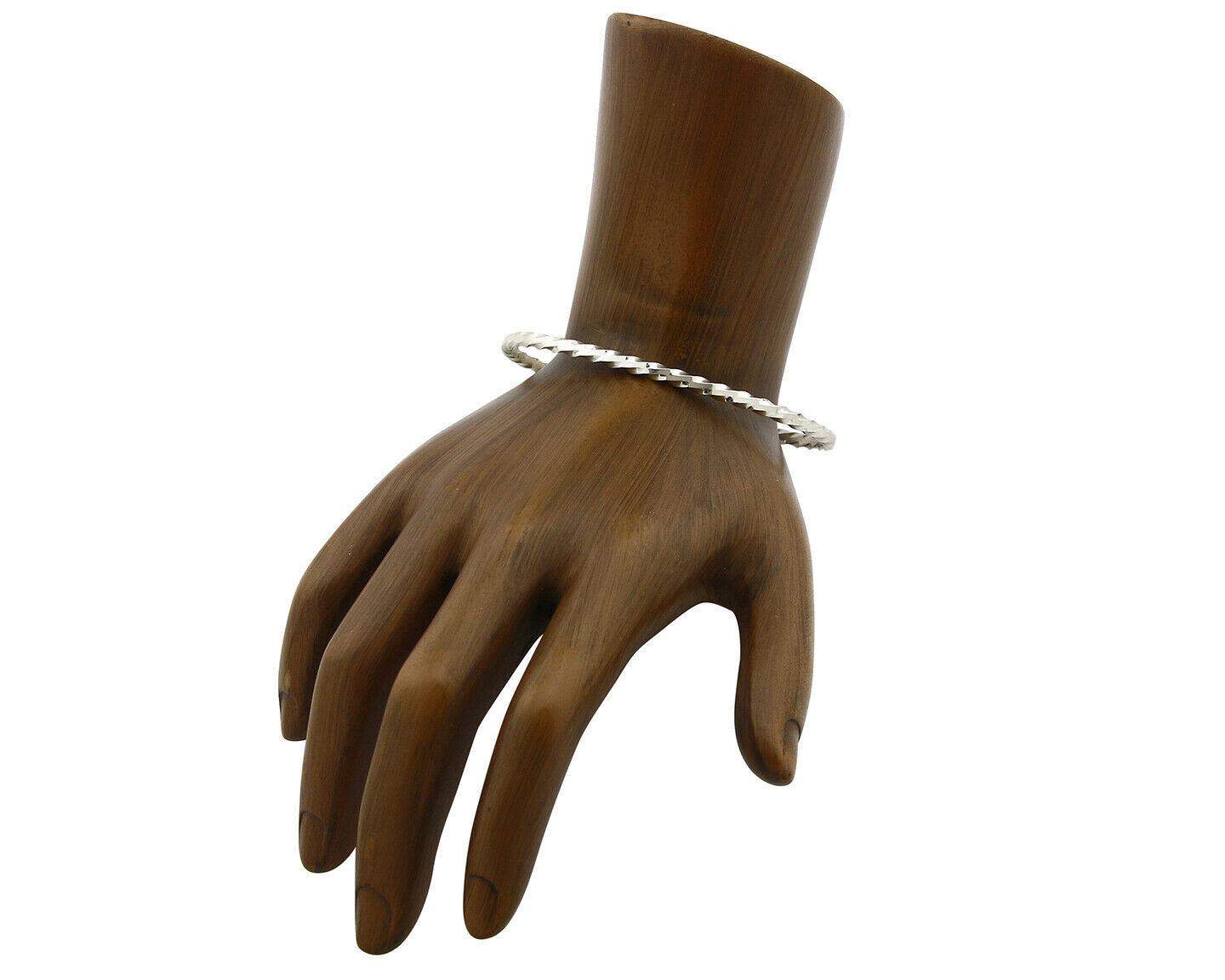 Navajo Bracelet .925 Silver Native American Artist Handmade 3.0 mm wide C.1980's