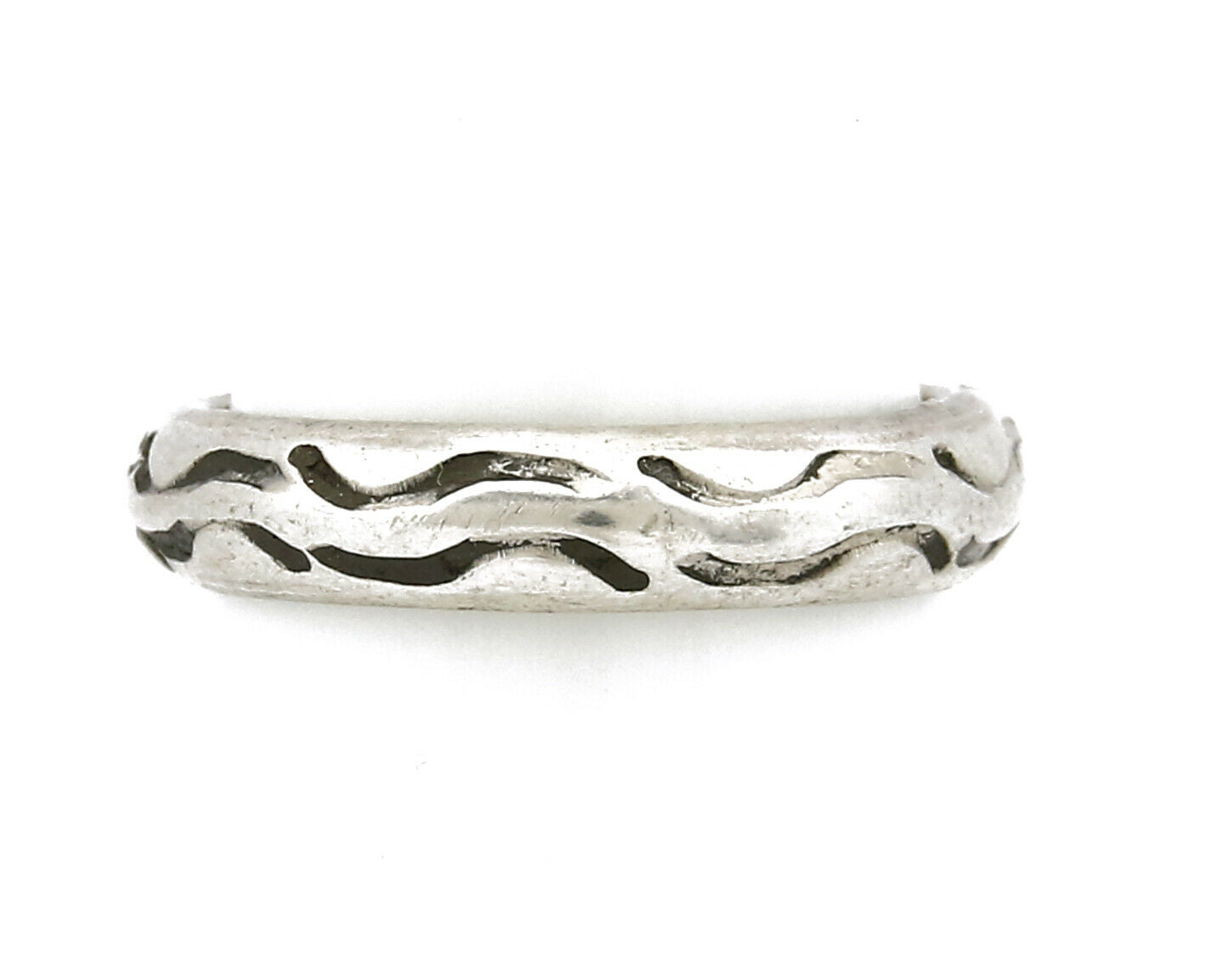 Women's Navajo Ring .925 SOLID Silver Hand Stamped Circa 1980's