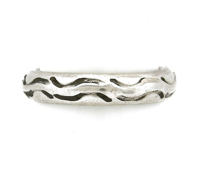 Women's Navajo Ring .925 SOLID Silver Hand Stamped Circa 1980's