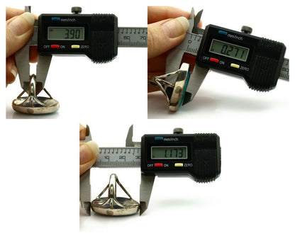 Navajo Ring .925 Silver Nevada Turquoise Native American Artist C.80's