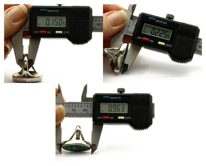 Navajo Ring .925 Silver Spiderweb Turquoise Native American Artist C80s