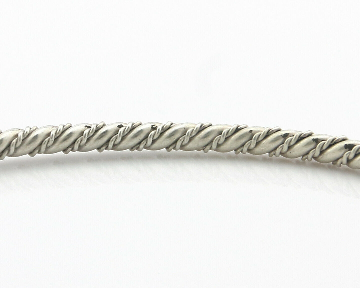 Navajo Bracelet .925 SOLID Silver Handmade Artist Tahe Circa Late 1980's