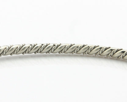 Navajo Bracelet .925 SOLID Silver Handmade Artist Tahe Circa Late 1980's