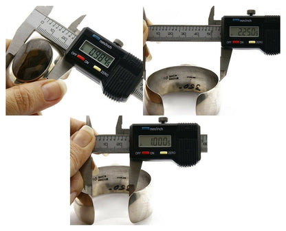 Santa Domingo Bracelet .925 Silver Picture Jasper Handmade Artist Signed C.80's