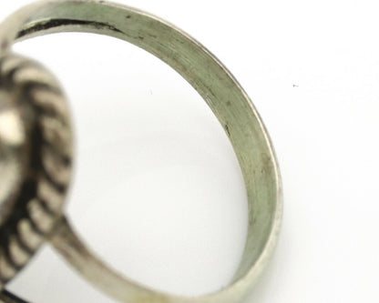 Navajo Ring .925 Silver Nevada Turquoise Artist Native American C.1980's