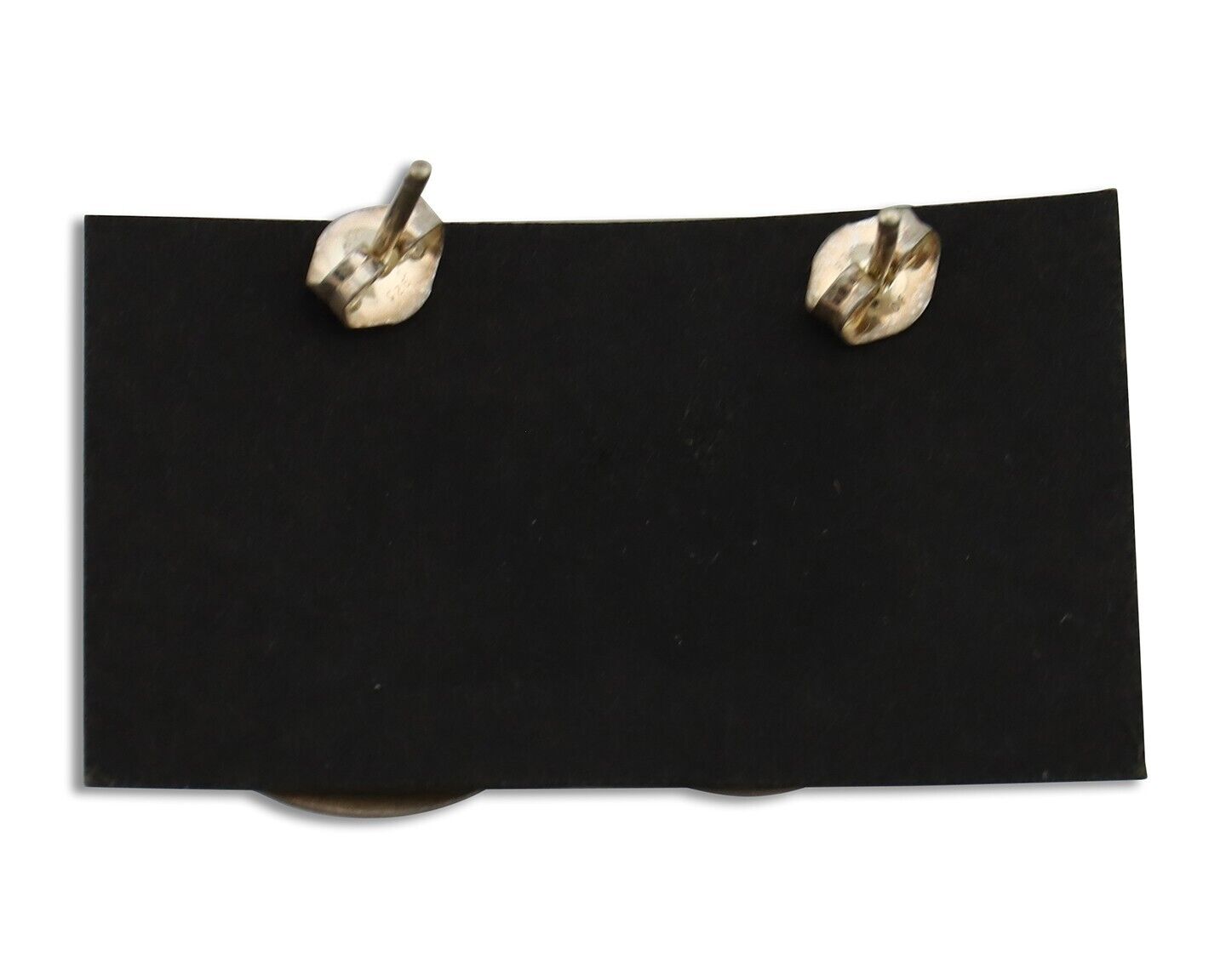 Navajo Earrings 925 Silver Blue Spiderweb Turquoise Native American Artist C90s