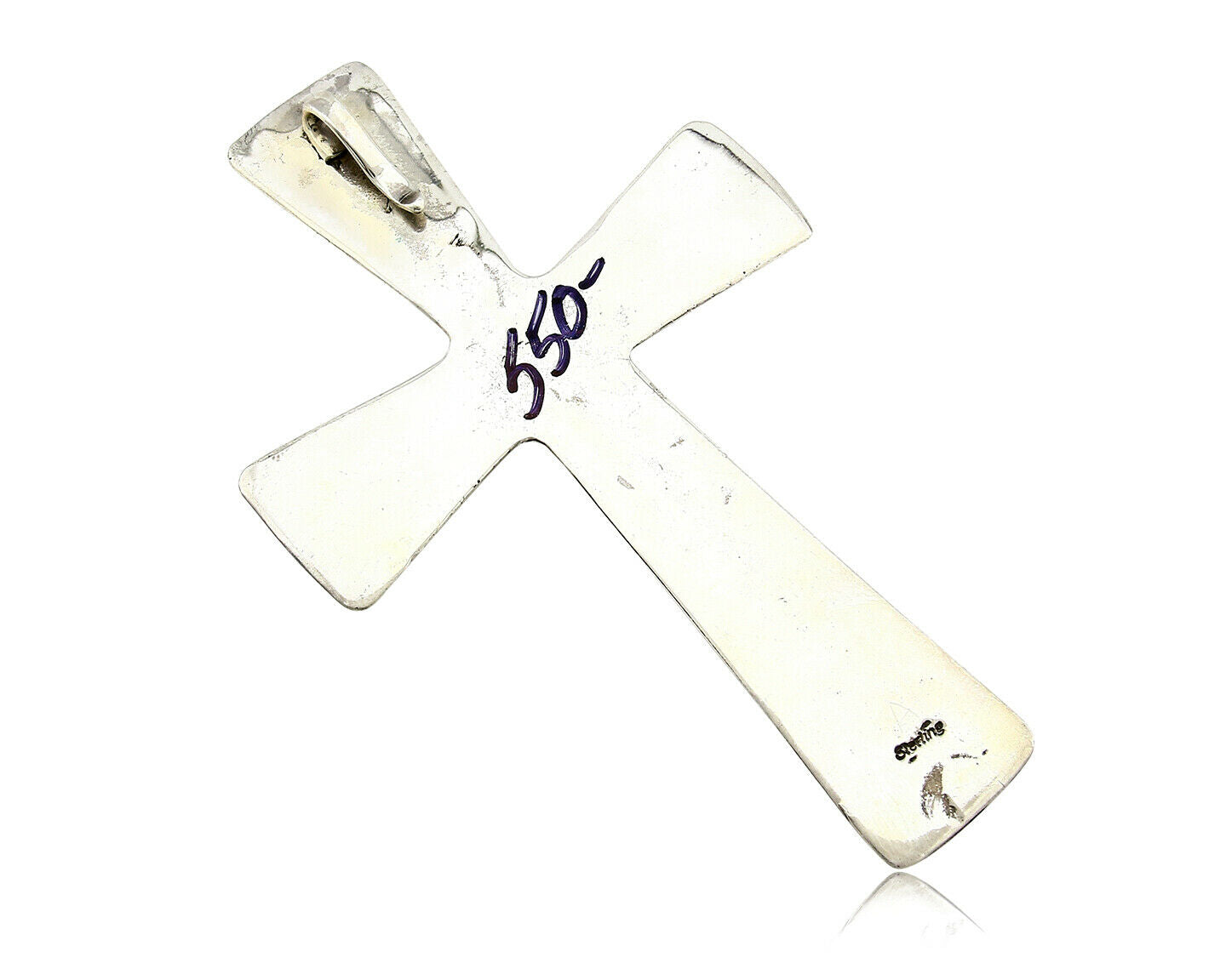 Navajo Royston Turquoise Pendant .925 Silver Artist CE Circa 90's