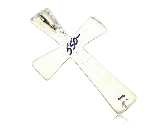 Navajo Royston Turquoise Pendant .925 Silver Artist CE Circa 90's