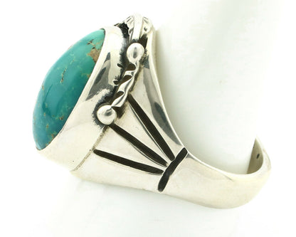 Navajo Ring .925 Silver Blue Southwest Turquoise Native Artist C.80's