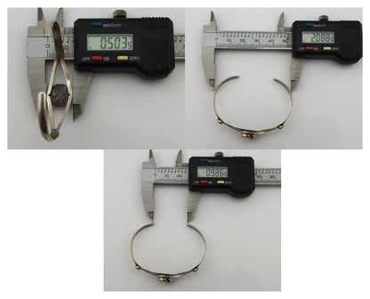 Women's Navajo Bracelet 925 Silver Natural Pink Mussel Native American C.80's