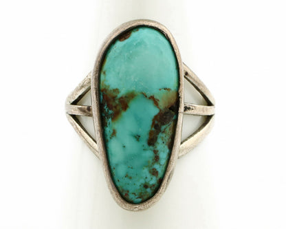 Navajo Ring .925 Silver Arizona Turquoise Native American Artist C80s