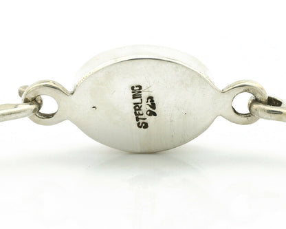 Navajo Bracelet .925 Silver Blue Arizona Turquoise Native American Artist C.90's