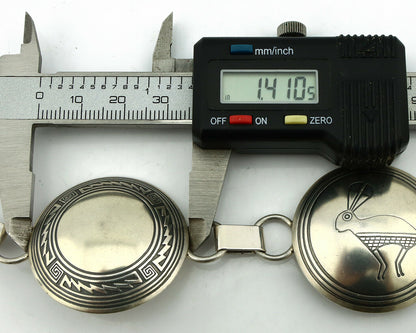 Navajo Concho Belt .925 Silver Pictograph Animal Native American C.80's