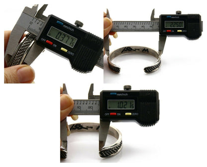 Navajo Bracelet SOLID .925 Silver Handmade Cuff Artist Douglas Etsitty C.80's