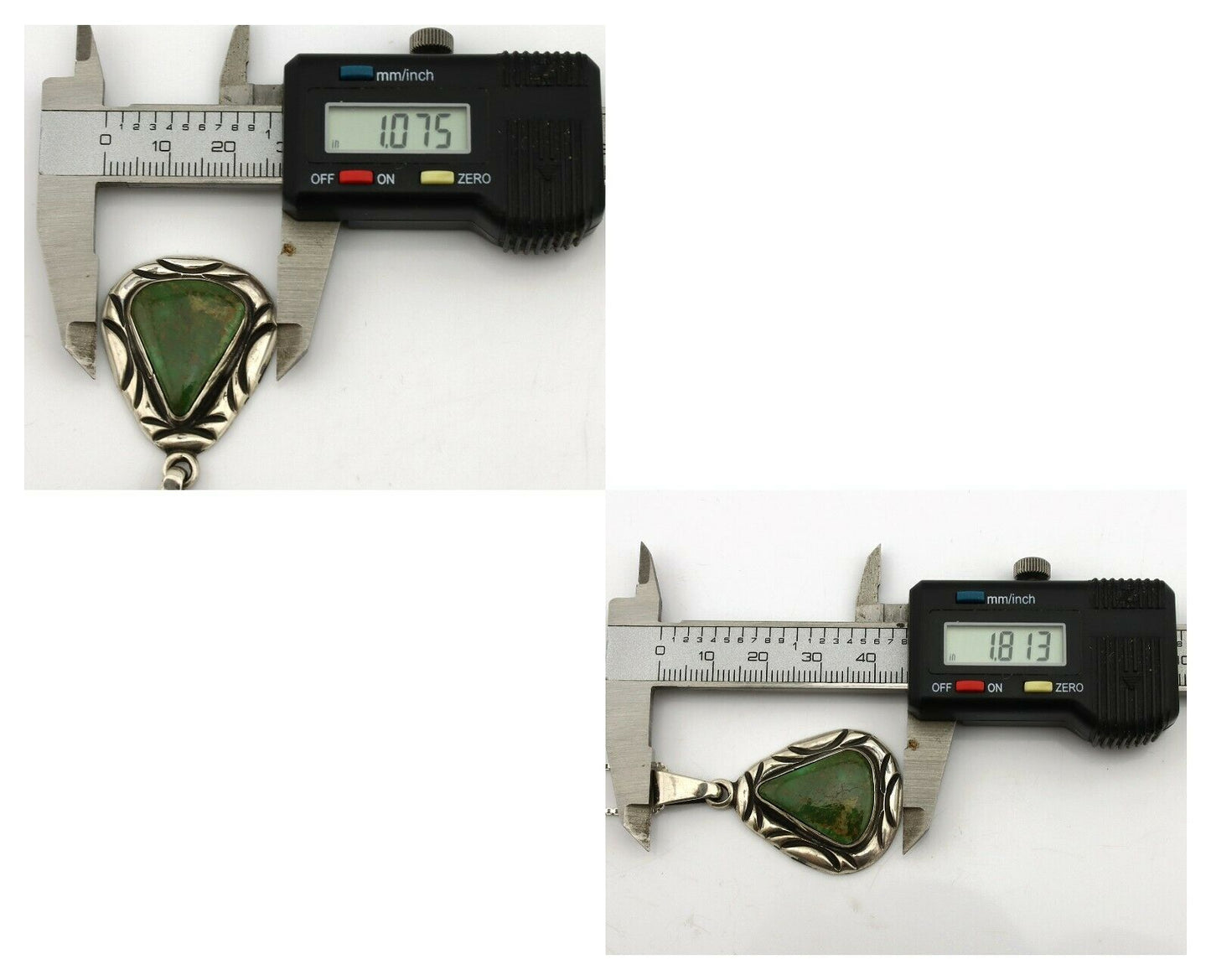 Navajo Necklace .925 Silver Royston Turquoise Signed C Montoya C.1980's