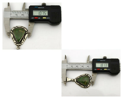 Navajo Necklace .925 Silver Royston Turquoise Signed C Montoya C.1980's