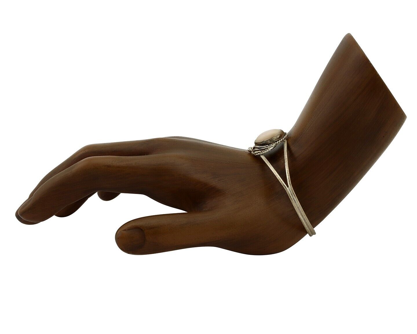 Women's Navajo Bracelet 925 Silver Natural Pink Mussel Native American C.80's