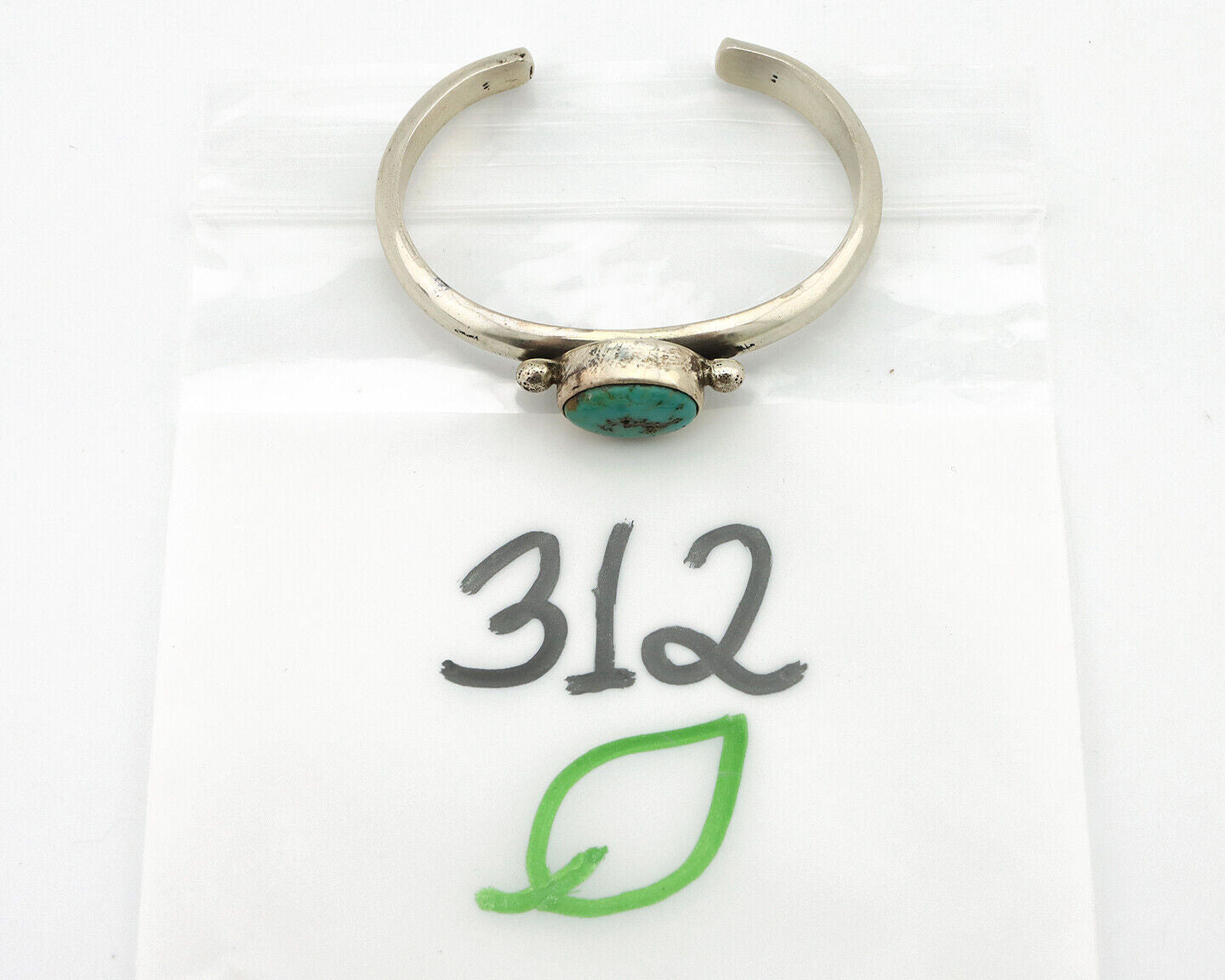 Women's Navajo .925 Silver Turquoise Mountain Native American Artist C.80's