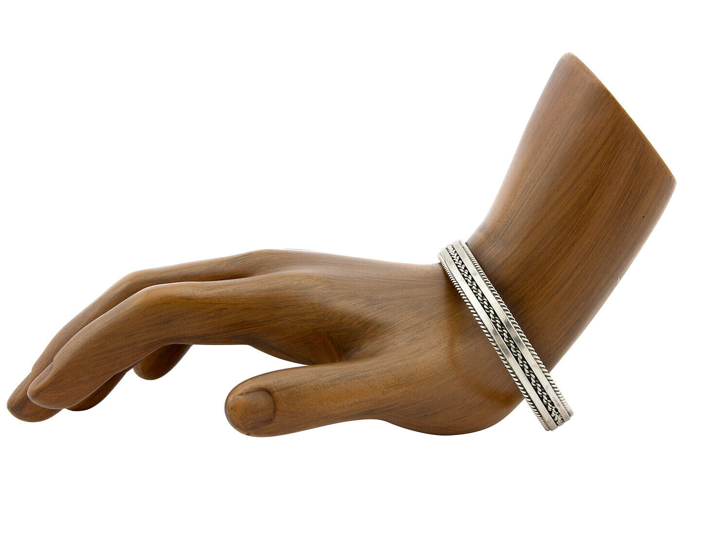 Navajo Bracelet .925 Silver Handmade Cuff Artist Signed TAHE C.80's