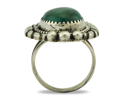 Navajo Ring .925 Silver Royston Turquoise Native Artist Signed C.80's