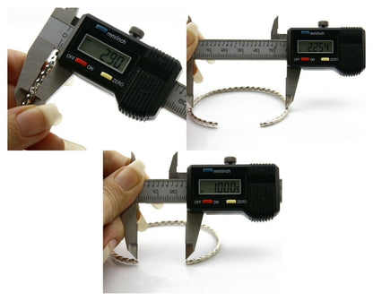 Navajo Bracelet .925 Silver Native American Artist Handmade 3.0 mm wide C.1980's