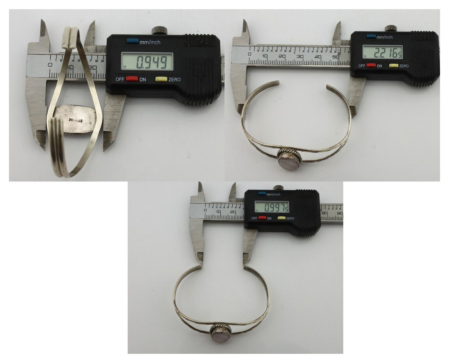 Women's Navajo Bracelet 925 Silver Natural Pink Mussel Native American C.80's