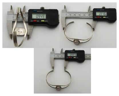 Women's Navajo Bracelet 925 Silver Natural Pink Mussel Native American C.80's