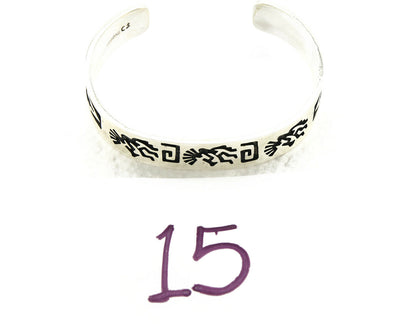 Women's Navajo Bracelet .925 Silver Handmade Cuff Signed CS C.80's