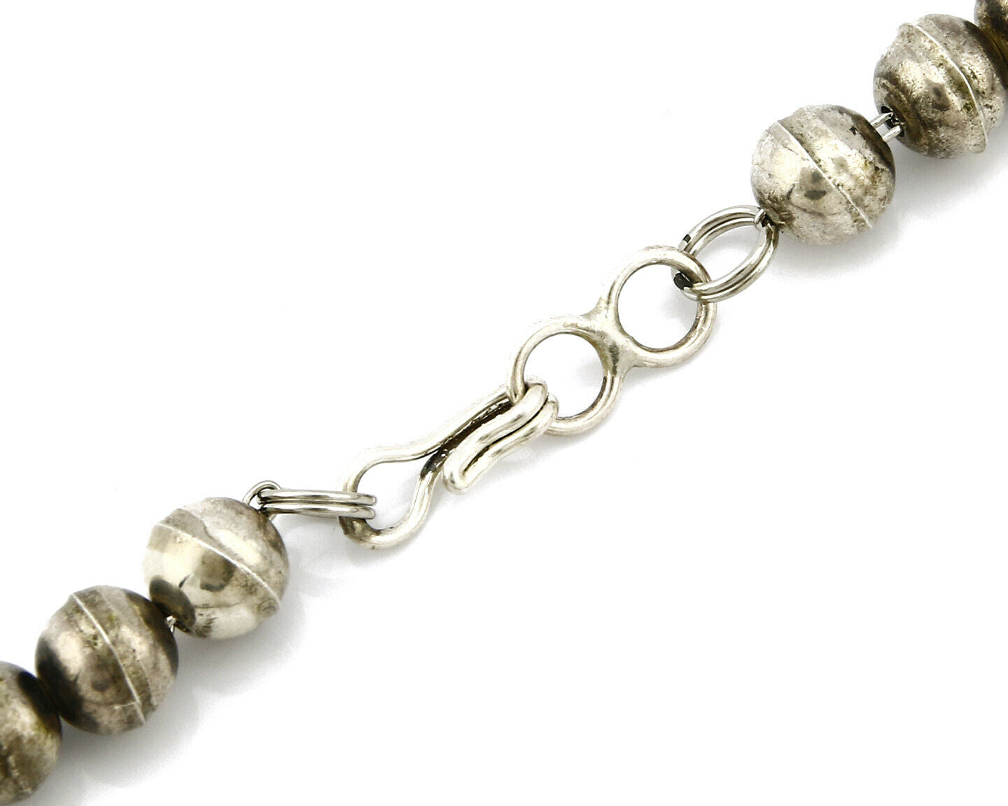 Woman's Navajo Squash Necklace .925 Silver Red Coral C.80's