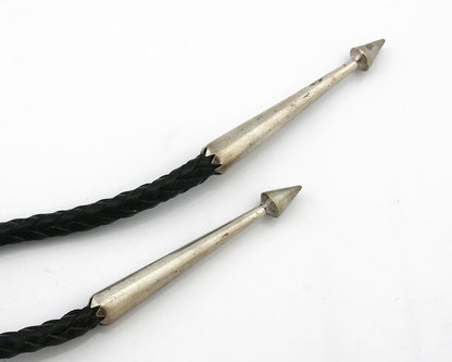 Navajo Kachina Bolo Tie .925 Silver Artist Signed Thomas Singer C.80's