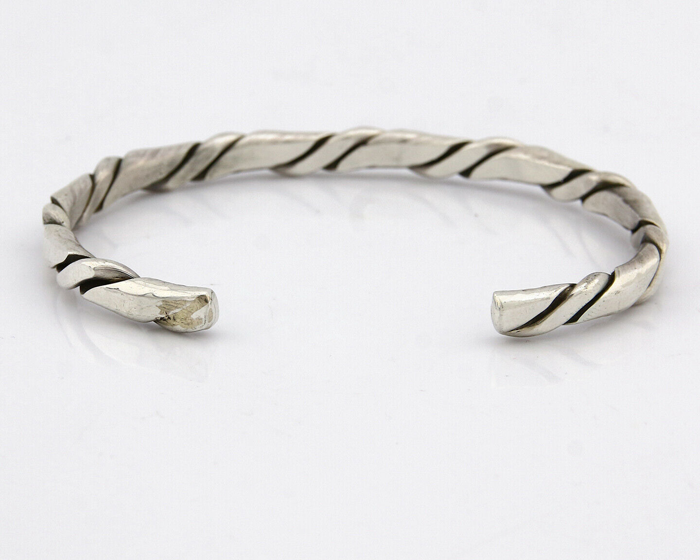 Navajo Twist Bracelet .925 SOLID Silver Handmade Artist TAHE C.80's