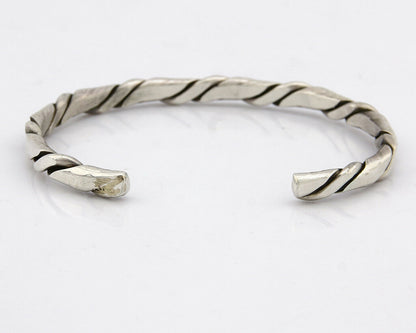 Navajo Twist Bracelet .925 SOLID Silver Handmade Artist TAHE C.80's