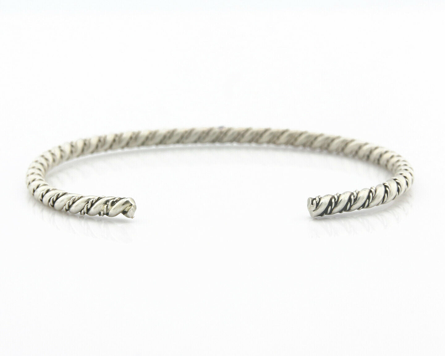 Navajo Bracelet .925 SOLID Silver Handmade Artist Tahe Circa Late 1980's