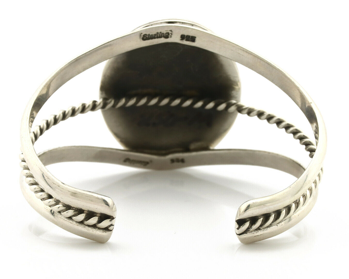Navajo Bracelet .925 Silver Black Onyx Artist Native American C.90's