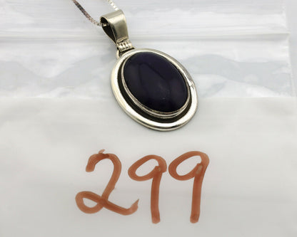 Navajo Necklace .925 Silver Natural Sugilite Apache Manufacturing C.80's