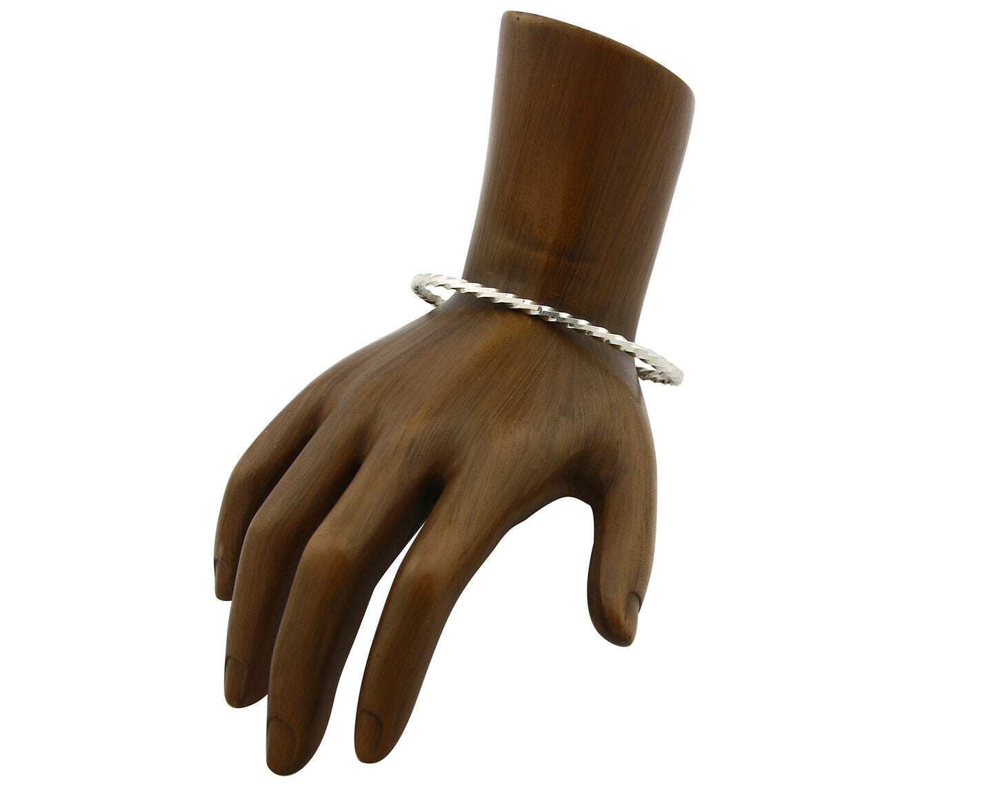 Navajo Bracelet .925 Silver Native American Artist Handmade 3.0 mm wide C.1980's