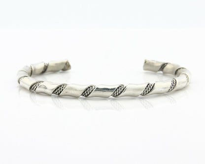 Navajo Bracelet .925 SOLID Silver Handmade Artist Tahe Circa Late 1980's