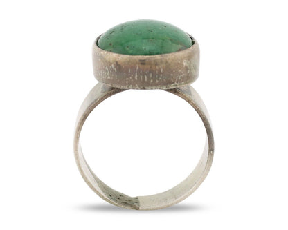 Navajo Handmade Ring .925 Silver Turquoise Artist Signed C. Montoya C.80's