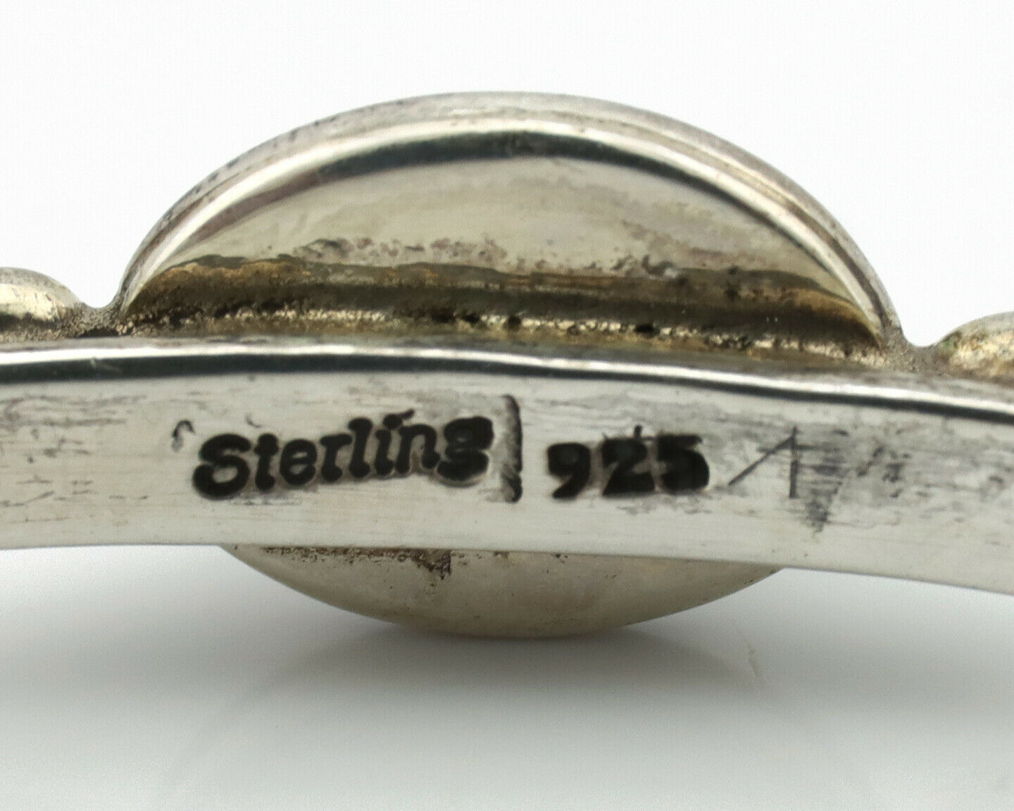 Navajo Bracelet .925 Silver Royston Turquoise Native American Artist C.90's