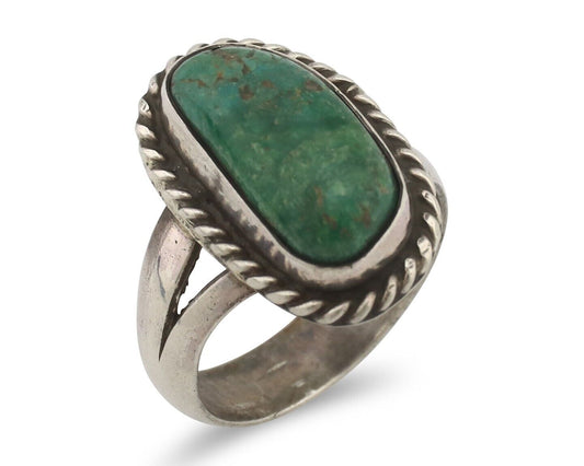Navajo Handmade Ring 925 Silver Southwest Turquoise Native Artist C.80's