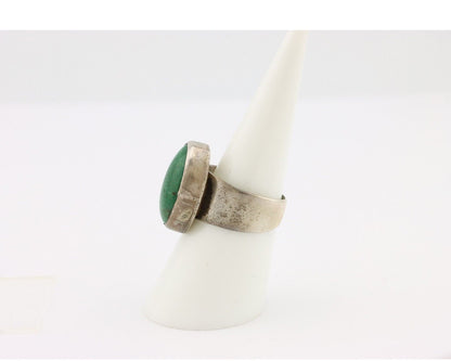 Navajo Handmade Ring .925 Silver Turquoise Artist Signed C. Montoya C.80's