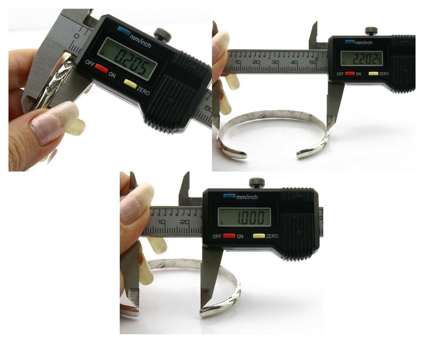 Navajo Bracelet .925 Silver Hand Stamped Arrow Head Artist V Montoya C.80's