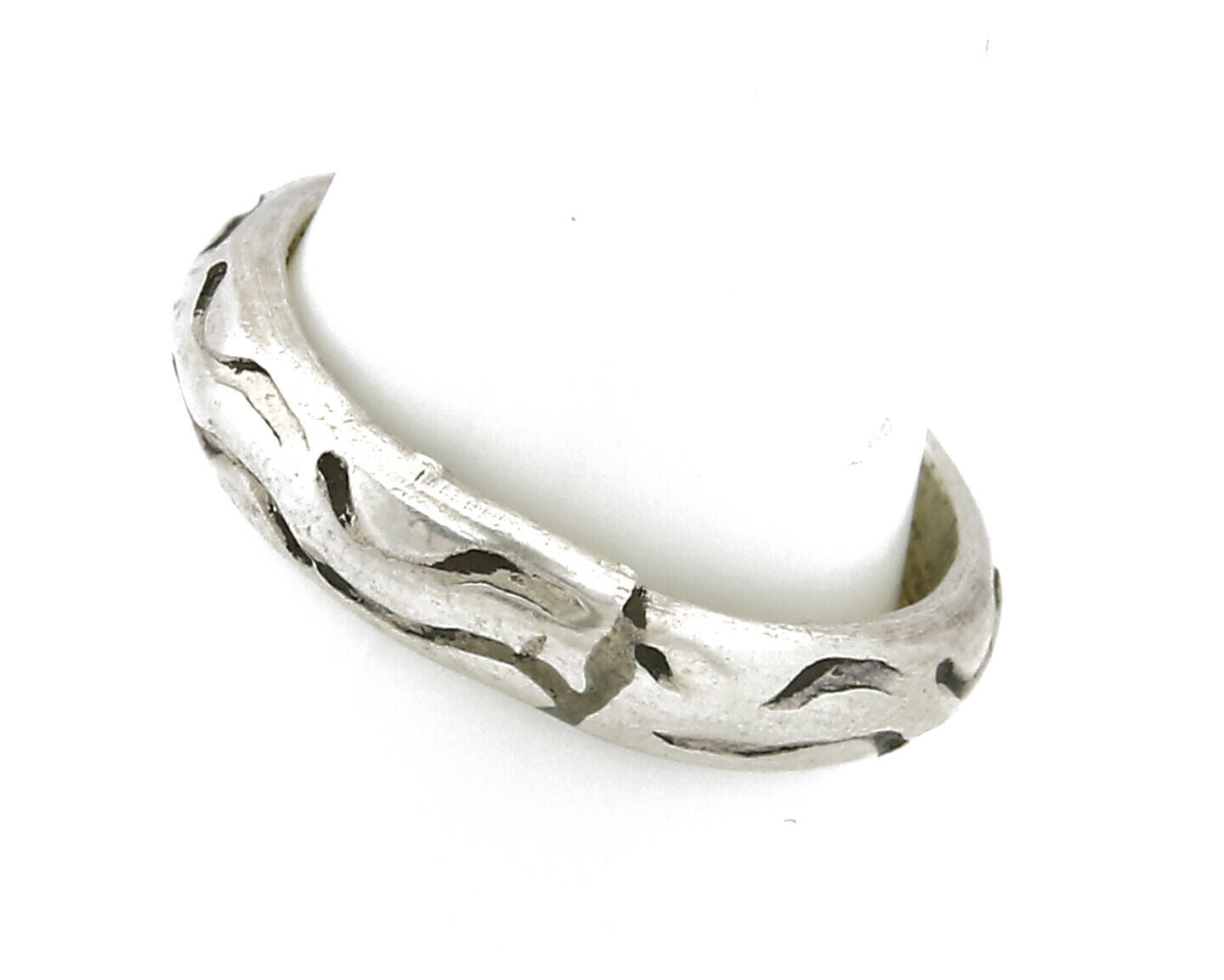 Women's Navajo Ring .925 SOLID Silver Hand Stamped Circa 1980's