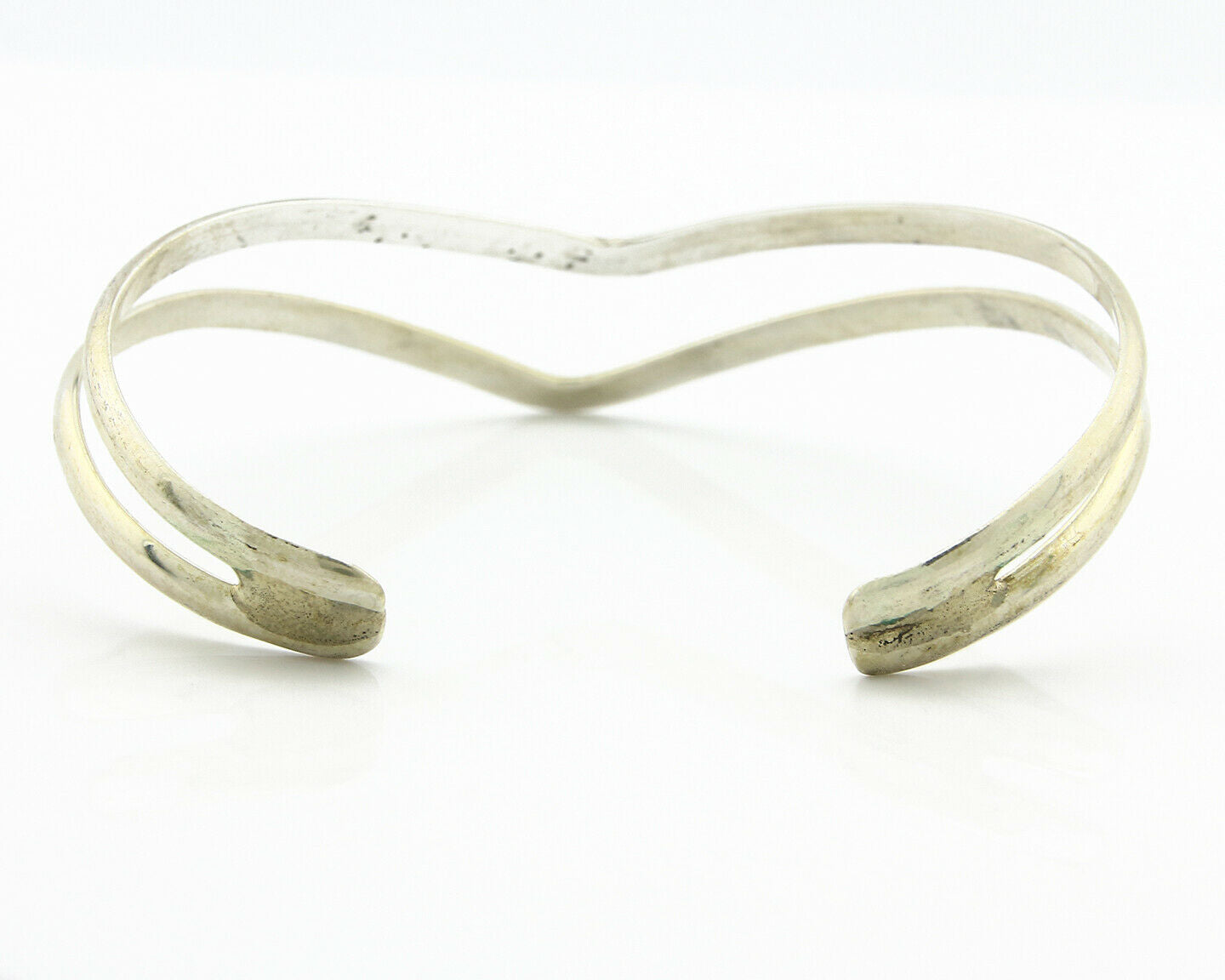 Navajo Handmade Bracelet .925 Silver Native Artist Rain Cloud C.80's