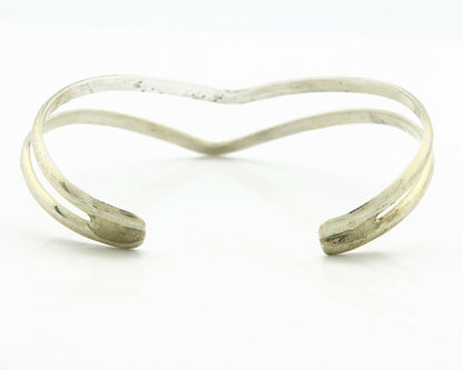 Navajo Handmade Bracelet .925 Silver Native Artist Rain Cloud C.80's