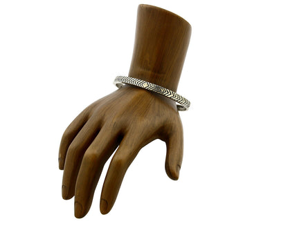 Navajo Bracelet .925 Silver & 14k Solid Gold MM Rogers and AS Cuff C.80's