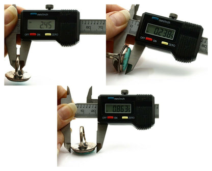 Navajo Ring .925 Silver Morenci Turquoise Handmade Native American Artist C.80's