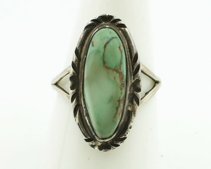 Navajo Ring .925 Silver Natural Turquoise Native American Artist C.80's